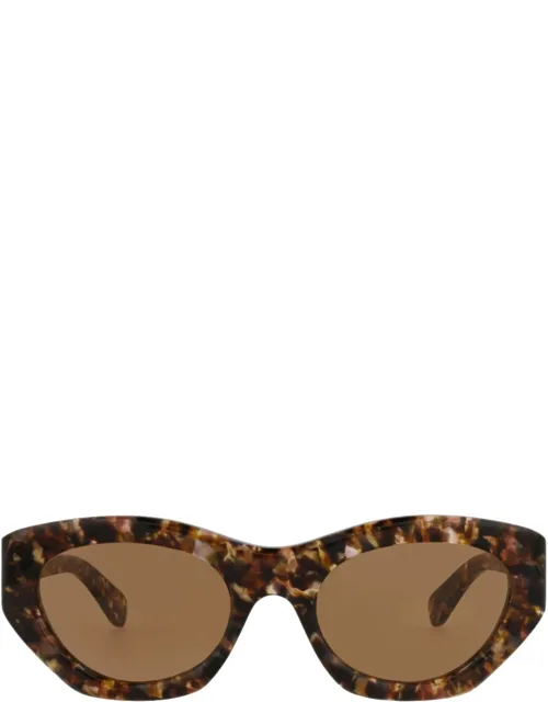 Cat Eye-frame Recycled Acetate Sunglasses With Protective Case And Cleaning Cloth