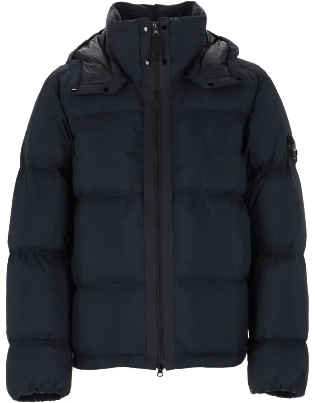 Quilted Detachable Hood Down Jacket