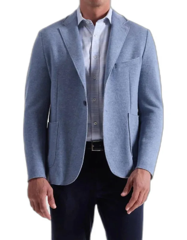 Laser Cut Heather Two-button Blazer