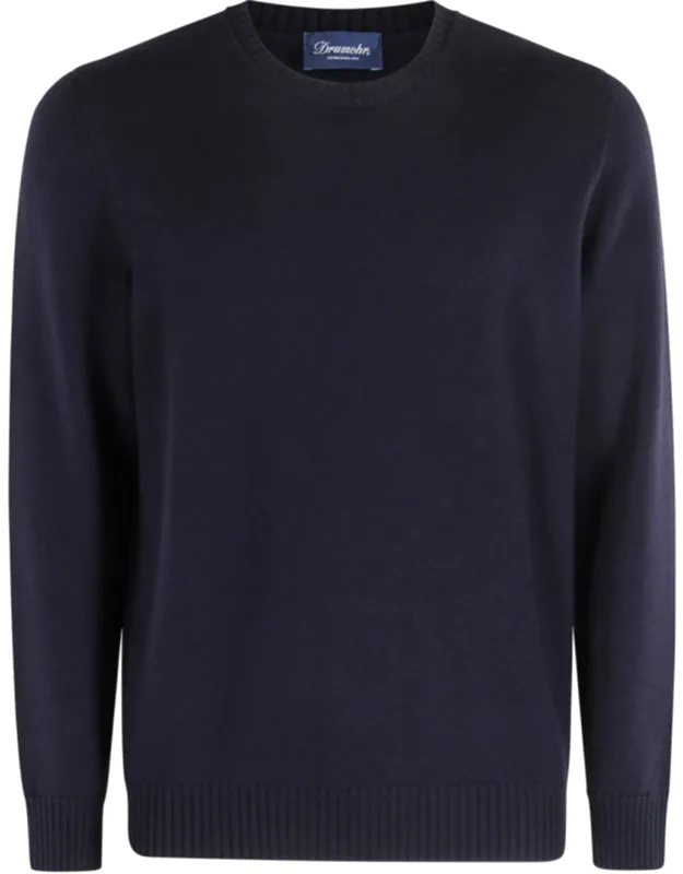 Double-ply Merino Wool Crew Neck Sweater