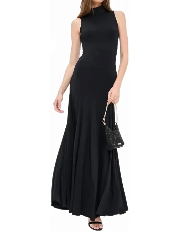 Open Back Sleeveless Maxi Dress