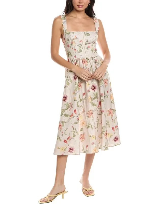 Linen Midi Dress
