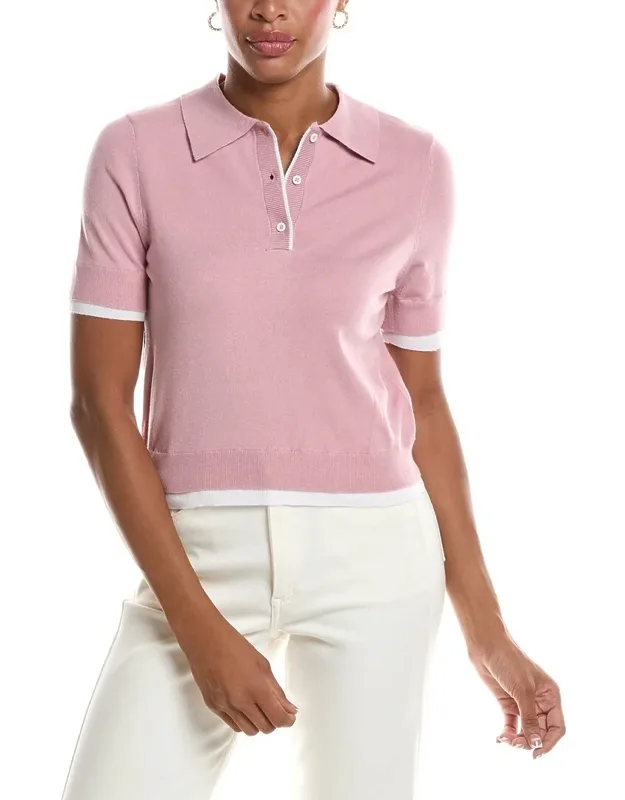 Jiya Short Sleeve Polo Neck Pullover