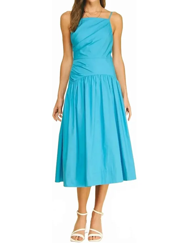 Square Neck Midi Dress