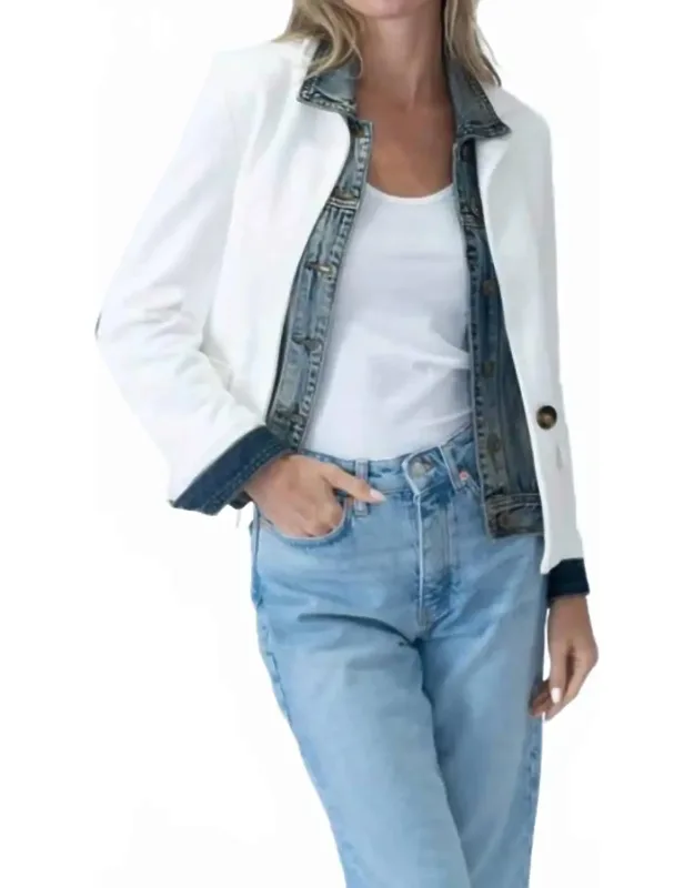 Knit & Denim Blazer