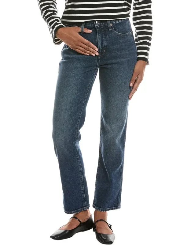 Longline Straight Jeans