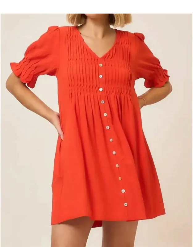 Pleated Bodice Half Bubble Dress