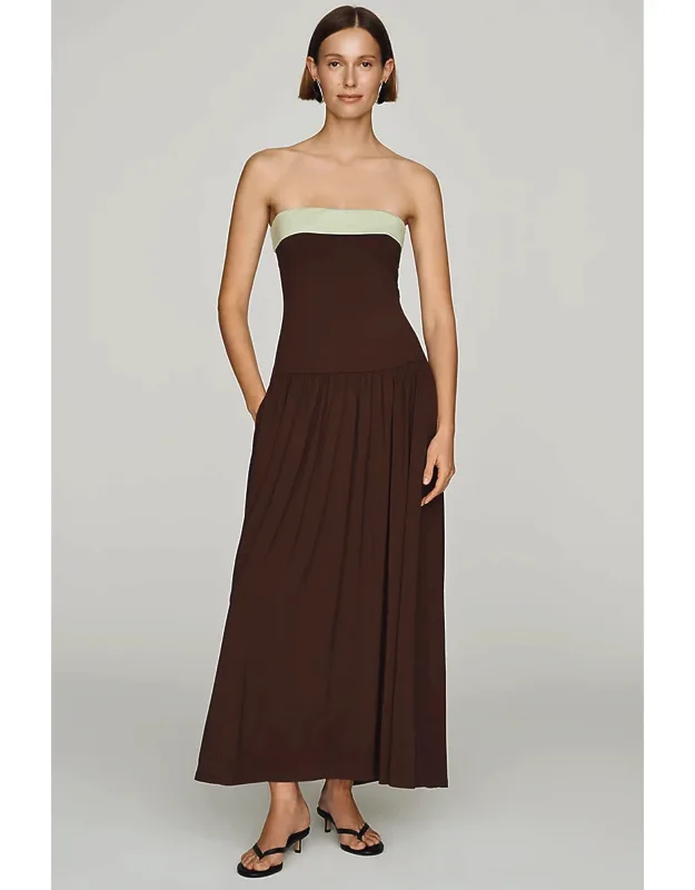 Strapless Midi Dress