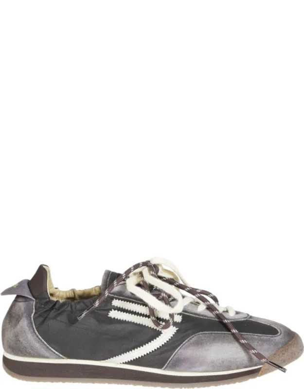 Panther Dyed Nylon Low-top Sneakers