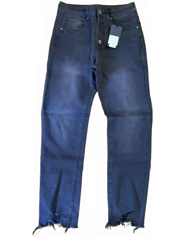 Button Fly Skinny Jeans