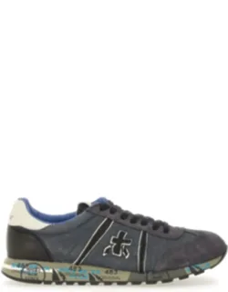 Low Profile Suede Mesh Sneakers