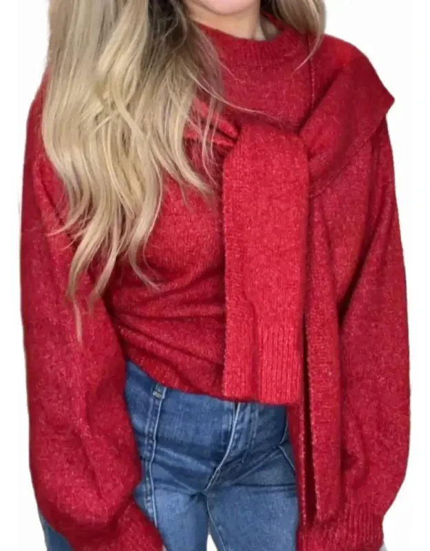 Beau Shoulder Tie Sweater