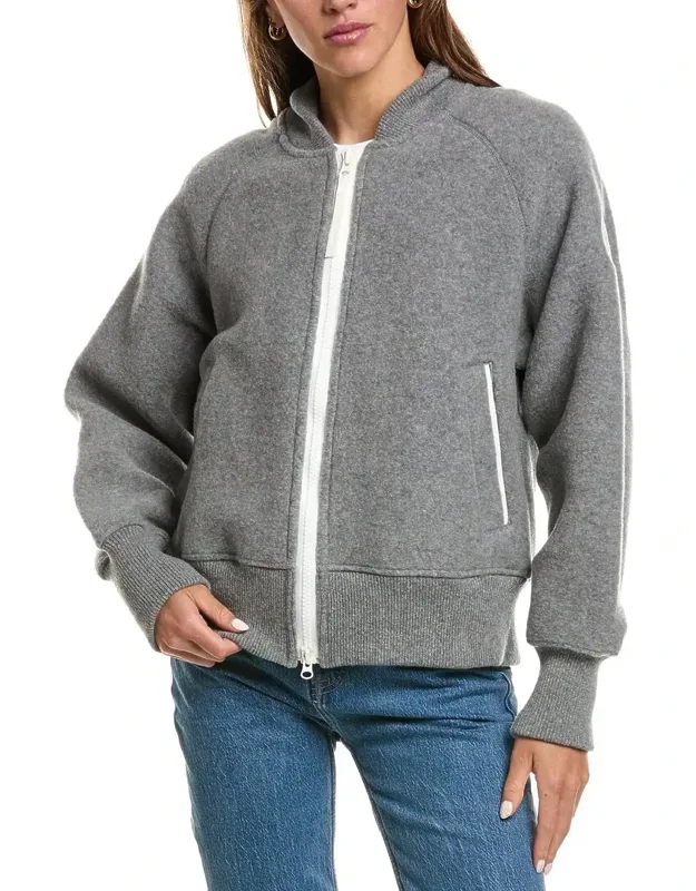 Sierra Fleece Wool-blend Bomber Jacket