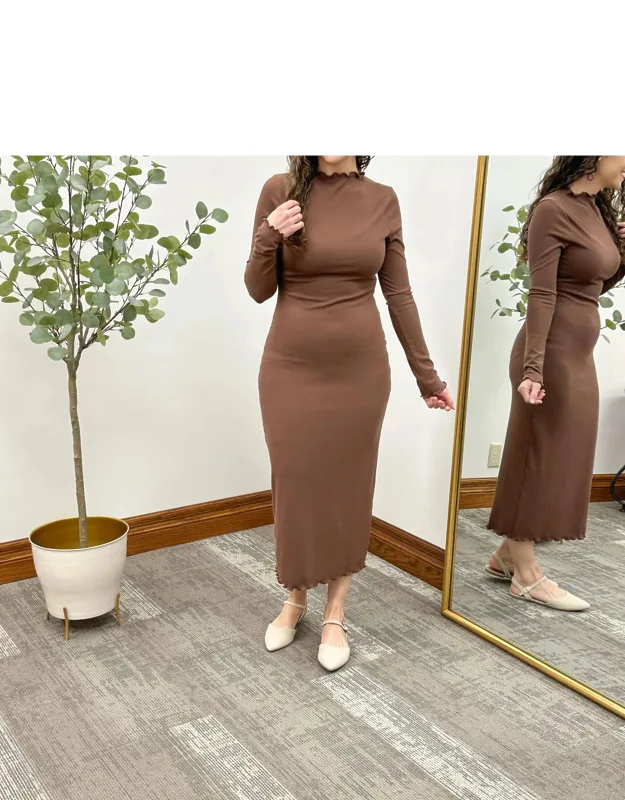 Ribbed Midi Dress