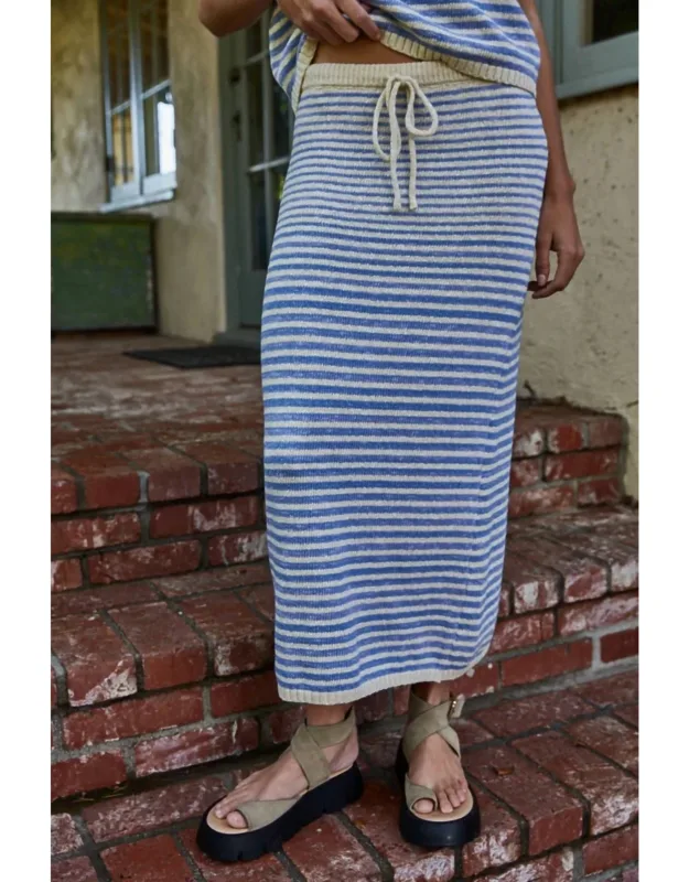 Striped Knit Skirt