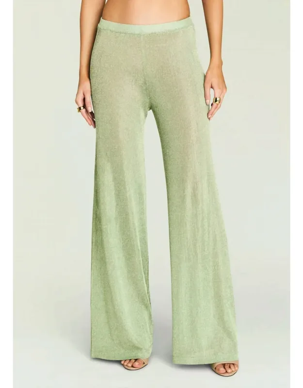 Metallic Knit Pants