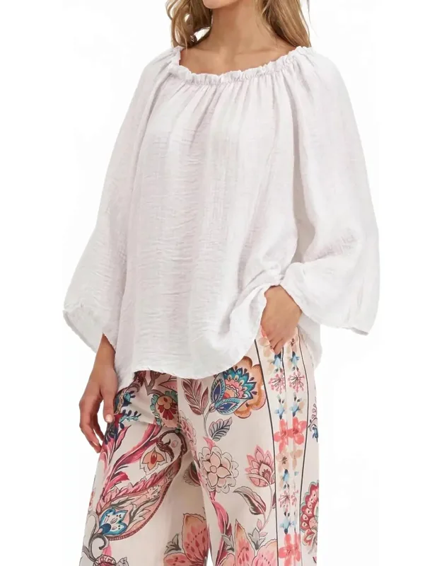 Woven Tunic Top