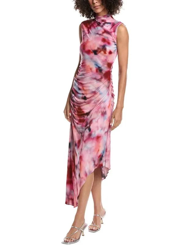 Printed Jersey Maxi Dress