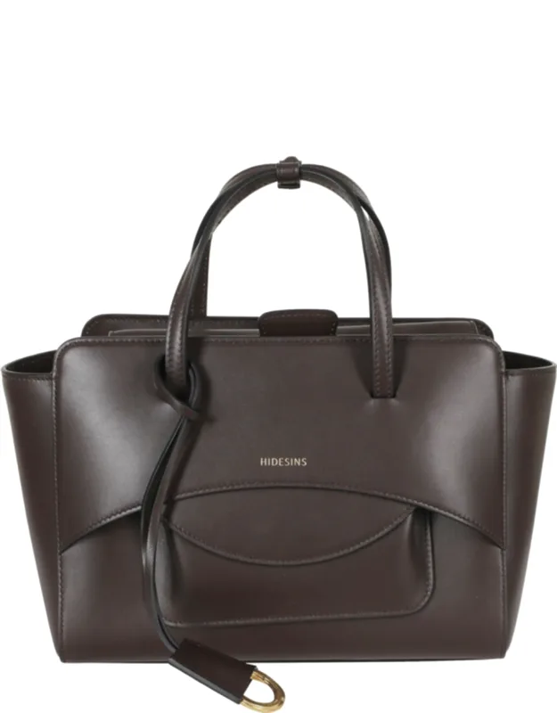 Structured Flap Leather Shoulder Bag