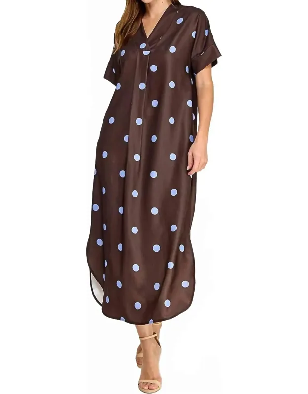 Polka Dot Maxi Dress