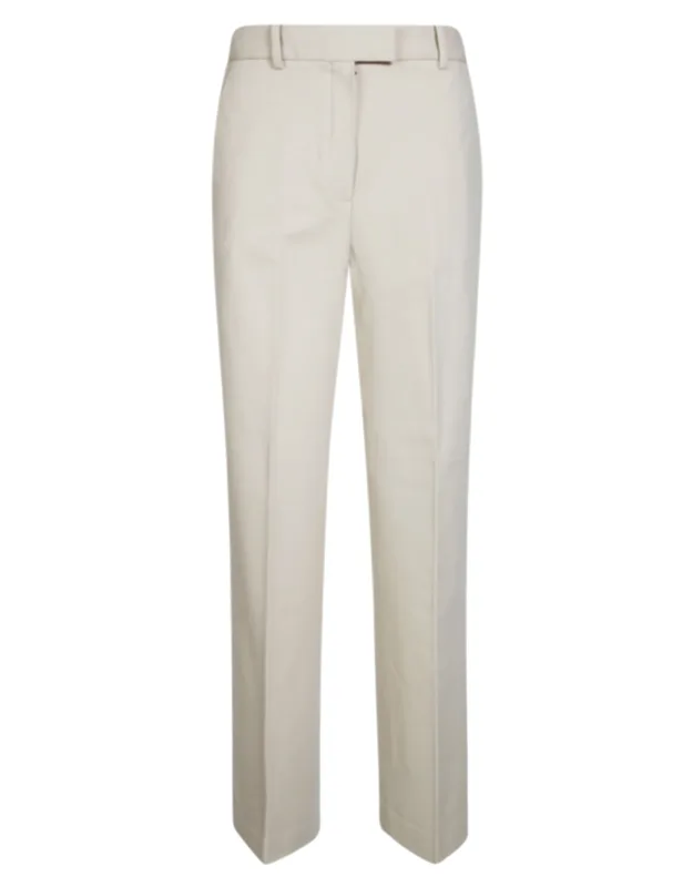 Tailored Mid-rise Straight-leg Pants