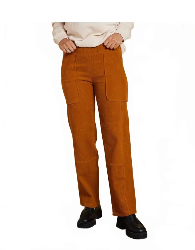 Organic Corduroy Straight Leg Pants