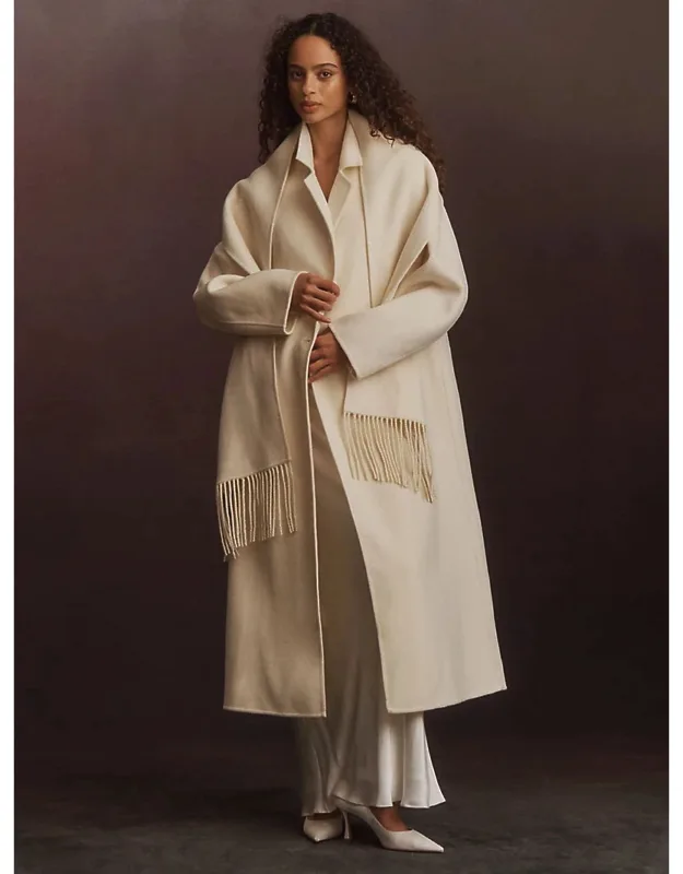 Wool Coat And Scarf