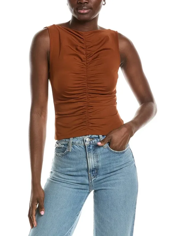 The Ruched Sleeveless Top