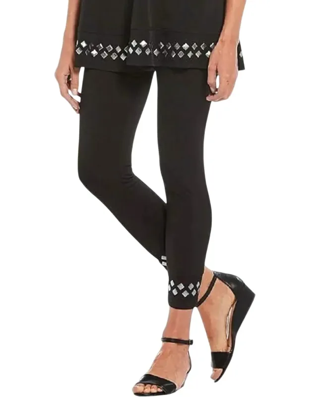 Tiles Embellished Leggings