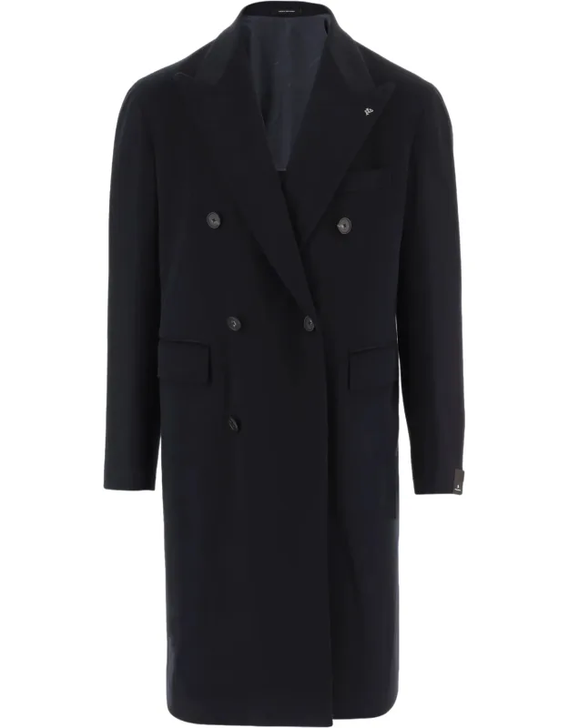 Tailored Double-breasted Virgin Wool Coat
