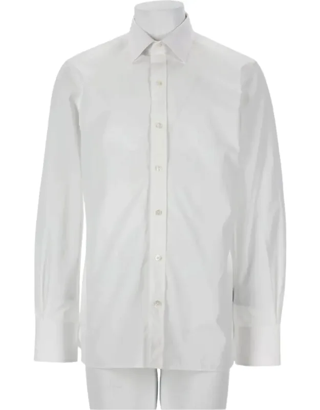 Classic Pointed Collar Slim Fit Cotton Shirt