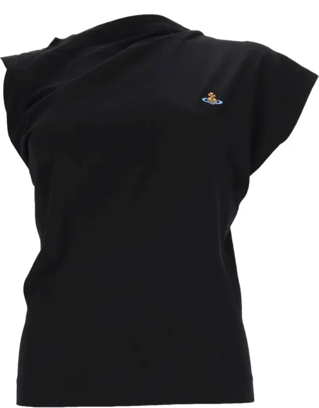 Embroidered Emblem Cotton T-shirt