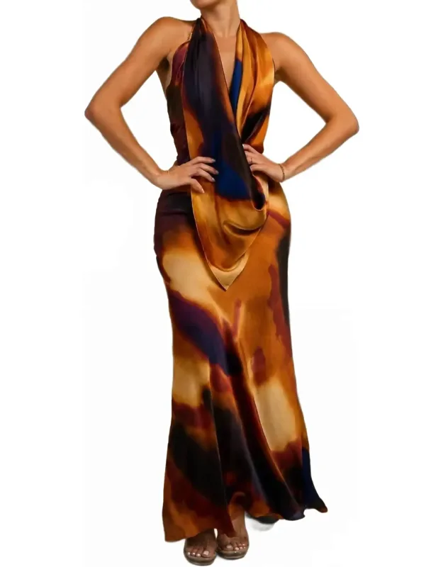 Open Back Maxi Dress