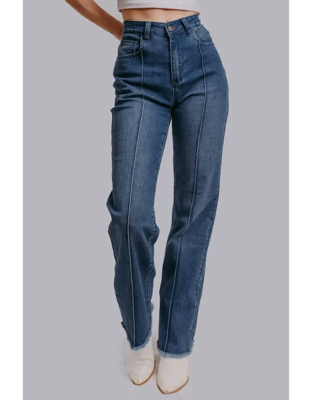 Lainey Raw Hem Jeans