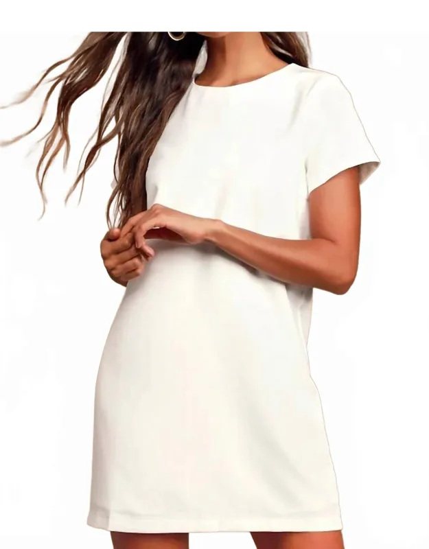 Short Sleeve Shift Dress