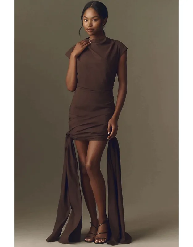 Draped Mini Dress