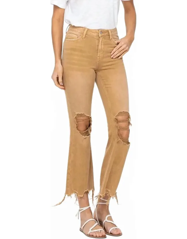 Fallen Crop Flared Jeans