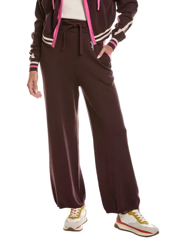 Sporty Stripe Up Wide Leg Pants