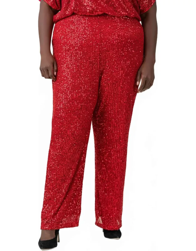 Sequin Semi Flared Pants