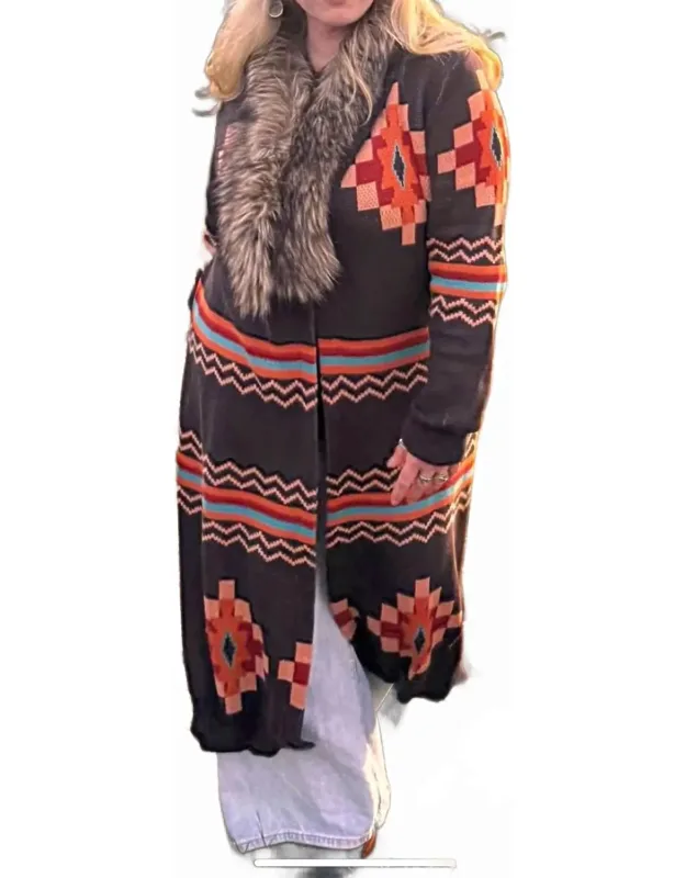 Aztec Sweater Cardigan