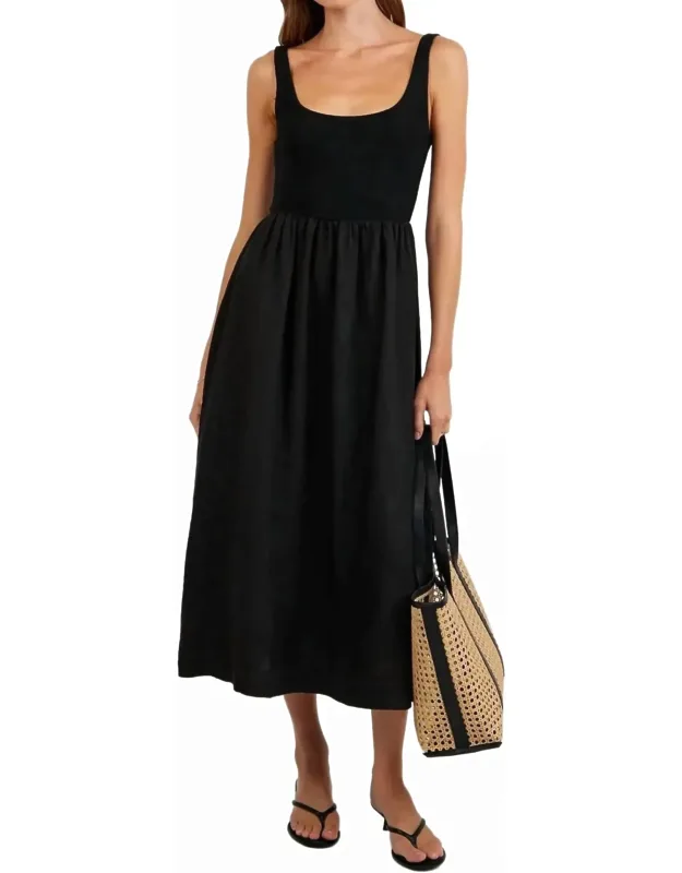 Sleeveless Knit Combo Dress
