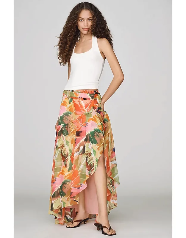 Ruffle Wrap Skirt