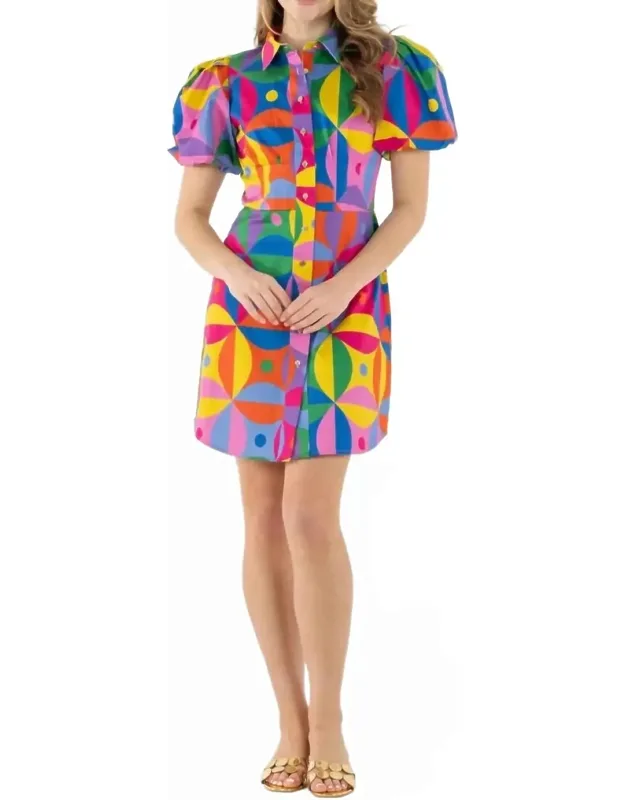 Britt Dress In Floral Prism
