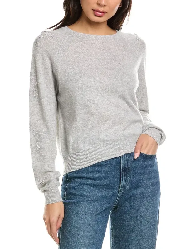 Star Dust Sleeve Crewneck Sweater