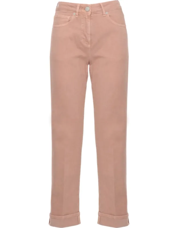 Five-pocket Hem Detail Straight-leg Jeans