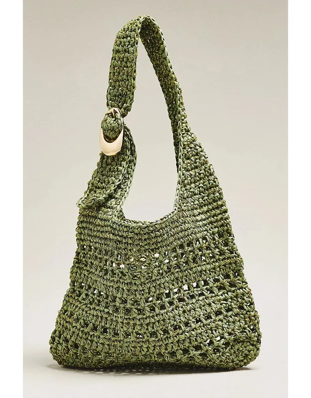 Raffia Buckle Bag