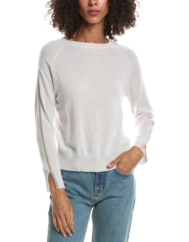 Glitz Split Cuff Crewneck Sweater