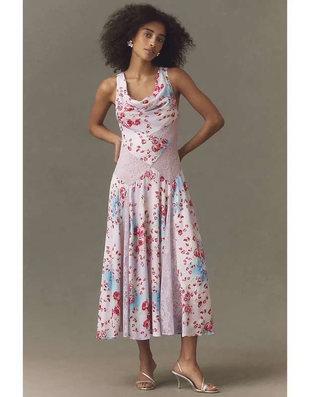 Cowl-neck Maxi Dress