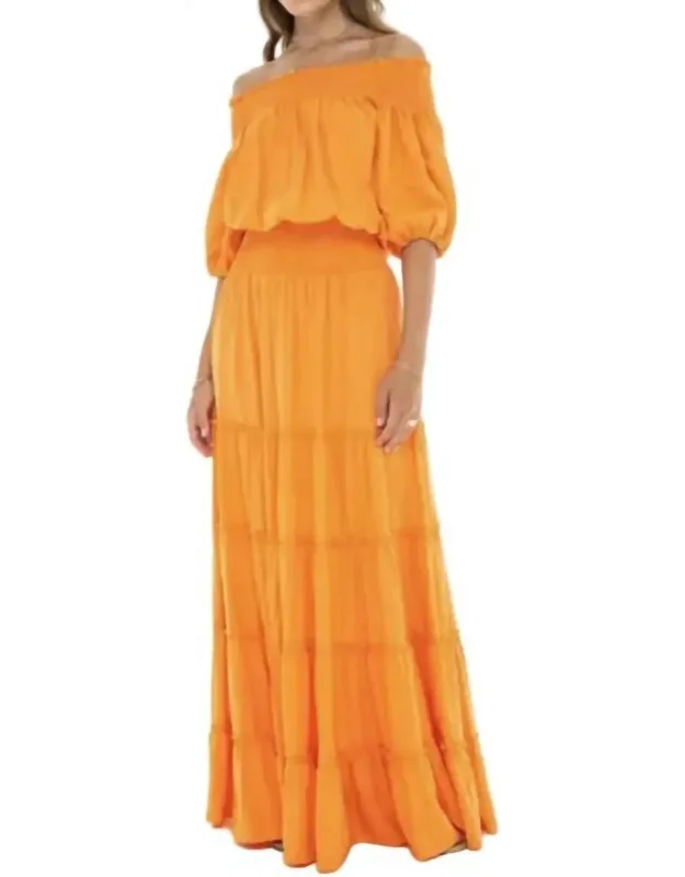Off The Shoulder Maxi Dress