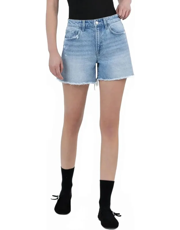 High Rise Denim Shorts